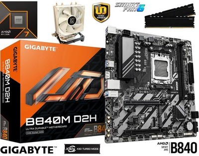 PC Aufrüstkit Bundle AMD Ryzen 7 9700X bis 64GB DDR5 mit GIGABYTE B840M D2H