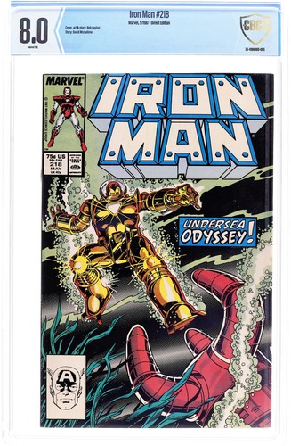 Iron Man #218 CBCS 8.0 1987 25-108646D-005