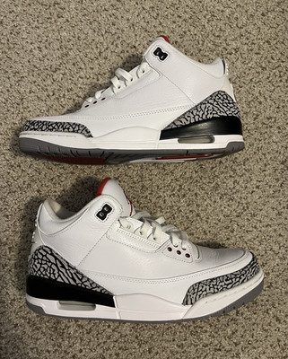 Jordan Air Jordan 3 Retro '88 White/Black/Red Cement Grey 2013 580775-160