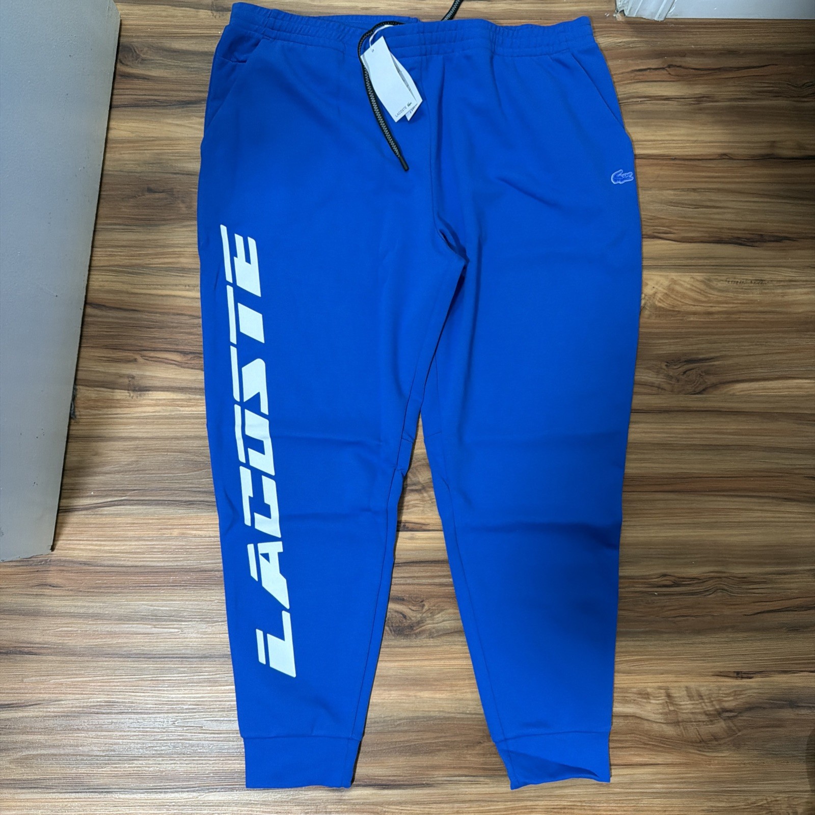 Lacoste Men's Active Slim Fit Oversized Track Pants Blue