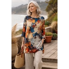 Bryn Walker Abstract Print Tunic / Mini Dress โ Made in USA-Size XS