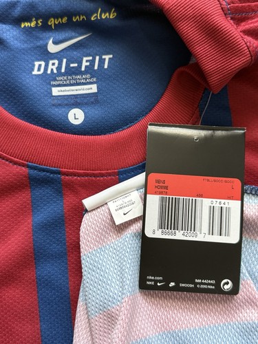 2011/12 Barcelona Home Jersey #10 Messi Large Nike Long Sleeve Soccer kit - Picture 4 of 20