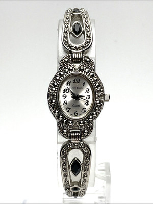 ジャパンテクノロジー　シャクシャイン　レイヤードメタル Vintage Jaclyn Smith (JS3185) Oval Face Marcasite Rim Metal