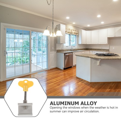  6 Pezzi Limitatore Porta Finestra Limite Sgombero Flessibile Prova Bambino - Foto 6 di 12