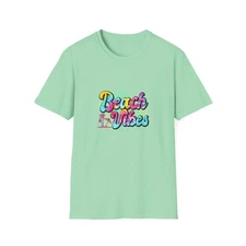 Beach Vibes T-Shirt, Summer Tee, Vacation Apparel, Beachwear, Casual Gift