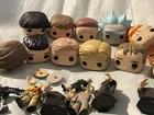 Funko Pop Heads Body parts Lot Pieces For Customizing And Ooak Supply Figures