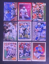 9 Barry Sanders Football Cards Detroit Lions NFL Hall Of Famer