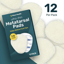 Ultra Thin Metatarsal Pads Women and Men, Ball of Foot Cushions, Metatarsal F...