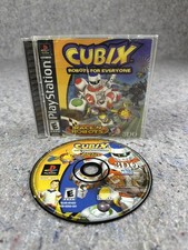 Sony Playstation 1 PS1 Cubix Robots For everyone & Tested working broken case