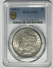 1898 S  MORGAN DOLLAR PCGS AU 58