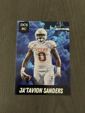 2024 Dallas Card Show DCS Promo #11 JA’TAVION SANDERS Football Card ROOKIE RC