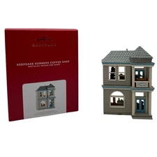 Hallmark 2021 Keepsake Korners Coffee Shop Nostalgic House Shops 38th Ornament
