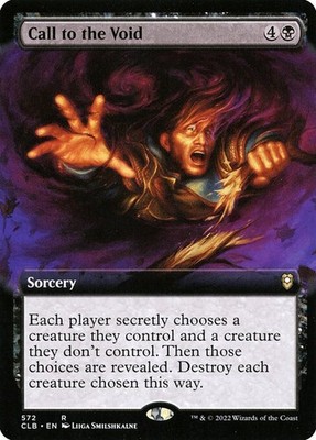 Call to the Void Extended Art Foil - Commander Legends: Battle For Baldur'S Gate