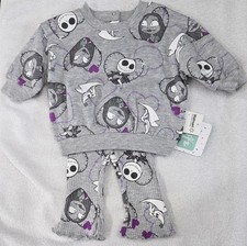 Disney The Nightmare Before Christmas 2 Piece Set 0-3 mo Infant Baby Girl NWT 