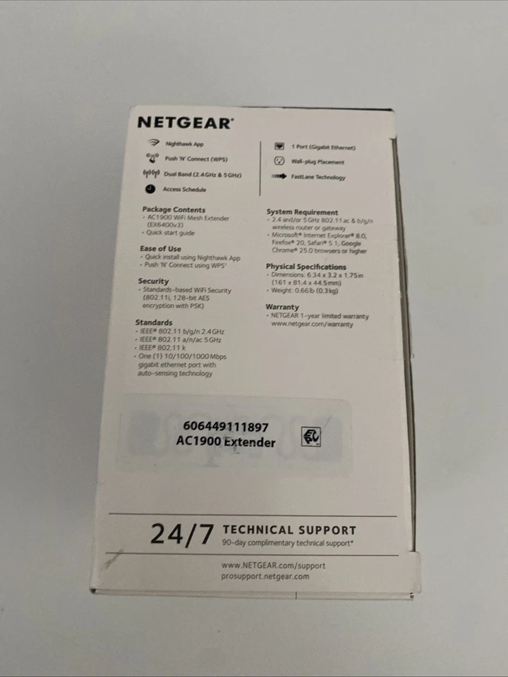 NETGEAR AC1900 Dual Band WiFi Mesh Extender - Boost Existing WiFi - Image 2 of 4