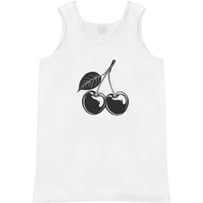 'Two Cherries' Adult Vest / Tank Top (AV049819)