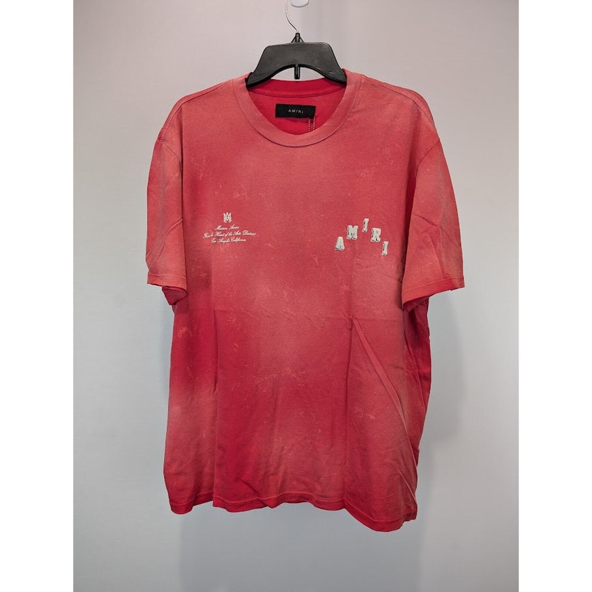 Amiri Vintage Collegiate Tee T-Shirt in Red BNWT X-Large | eBay