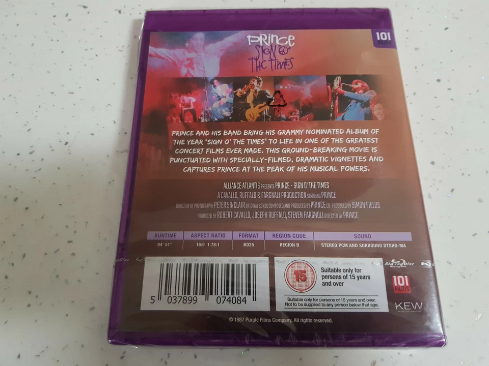 Prince - Sign O' the Times - Blu Ray New & Sealed - Image 2 of 2