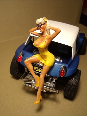 FIGURINE 1/18 GIRL PAMELA VROOM NOT PEINT POUR Solido Minichamps Cmr