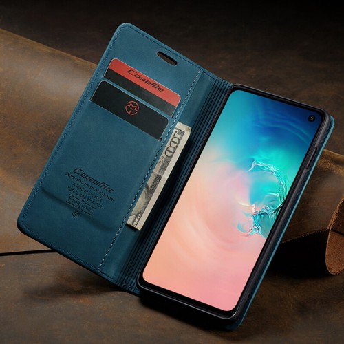 For Samsung Galaxy S10e/S9/S8+/S7 Edge Magnetic Wallet Case Leather Flip Cover - Picture 16 of 21