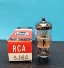 1- RCA 6J6A Vacuum Tube Tested NOS/NIB Qty. Available Loc. Stock