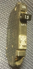GE - THQP115- 15A - 1 Pole - Thin Style - 120/240V - 10kAIC - THQP1115