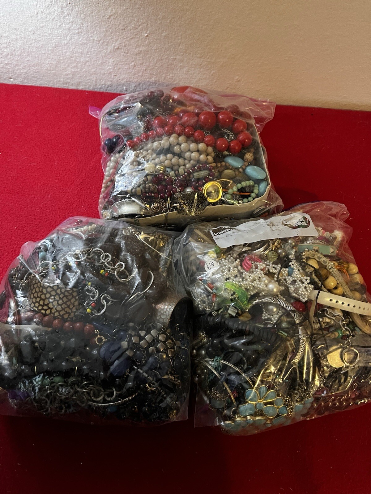 HUGE 13 POUNDS JUNK JEWELRY LOT Craft Repair Wear Harvest Salvage Scrap As Is