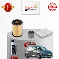 Wartungsset 3 Filter Und ÖL Ford Grand C-Max 1.0 92KW 125PS Ab 2012