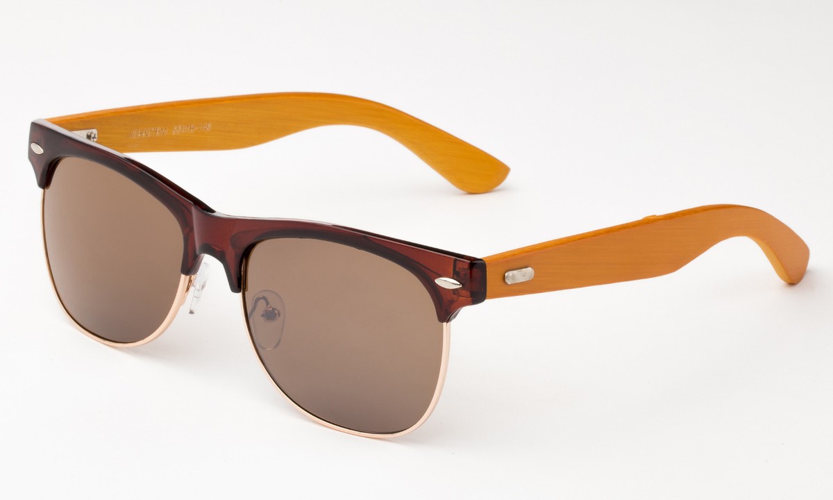 Wooden Bamboo Sunglasses Classic Retro Square UV Protection Amazon.com: Treehut Bamboo Wood Sunglasses for Men and Women  main image 2
