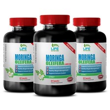 anti inflammatory - MORINGA OLEIFERA 1200mg - liver support supplement 3 Bottles