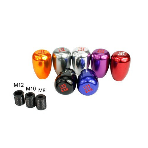 Universal Aluminum 5 Speed Car Gear Shift Knob Manual Automatic Gear Multi-Color - Picture 2 of 18