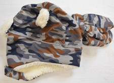 Little Me Toddler Camo Winter Trapper Hat  Glove Set New Size 2T-4T