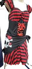 Junior Size LG, 11/13 Pirate Costume. Dress, Bottoms  Stockings. Needs Boots 