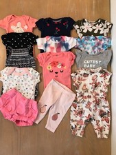 Carter's Gerber  Others Infant Girls Clothing Lot of 13 Size 0-3,  3 Months