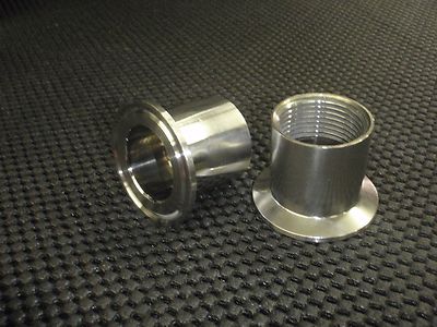 STAINLESS ADAPTER 3'' TRI CLAMP - 1'' NPT FEMALE PIPE CONVERTER #BU300-100F