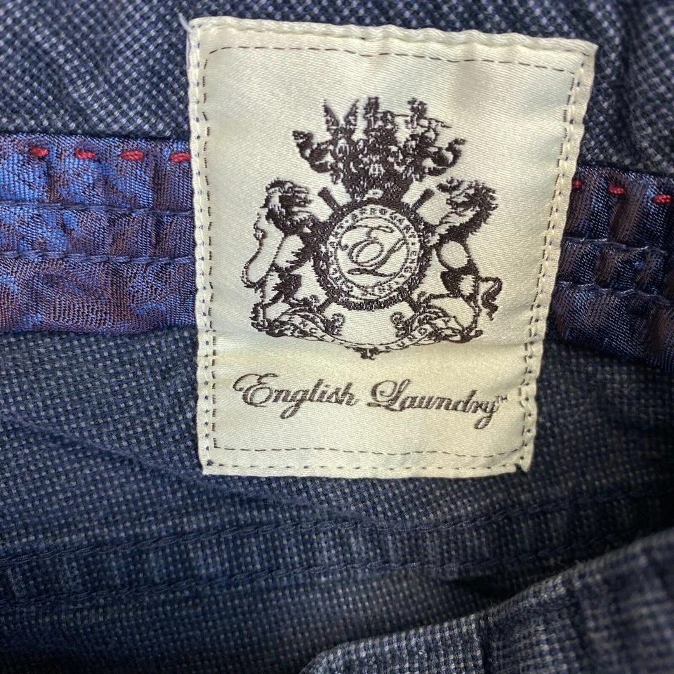 English Laundry Pants Mens 36x30 (36x27) Gray Brixton 5-Pocket Trousers Preppy - Image 4 of 4