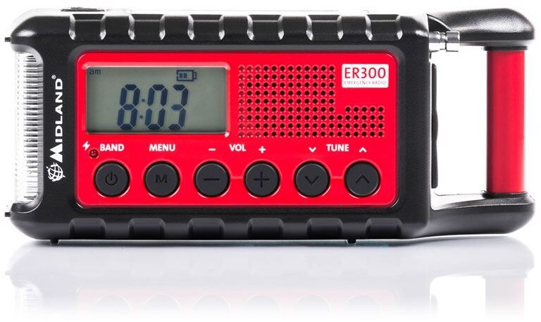 Thumbnail - Midland Er300 Notfallgerät Powerbank Radio Dynamokurbel Solarpaneel