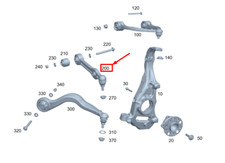 MERCEDES-BENZ AMG GT X290 Querlenker vorne rechts unten A2903301802 NEU ORIGINAL