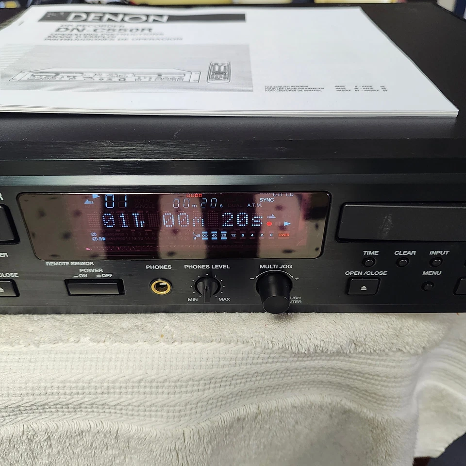 Clean Rebuilt Denon DN-C550R Professional CD Recorder/Player - Image 3 of 4