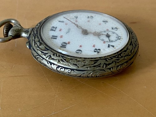 Trib Antique Pocket Watch 52 Mm - Manual Movement - Hunting Theme - Picture 4 of 7