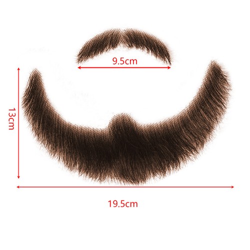 Dress up Fake Beard Face Beard Mustache for Adults Men Film Makeup Cosplay - Picture 47 of 47