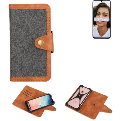 Handyhülle für Samsung Galaxy M21 Handy-Tasche dunkelgrau
