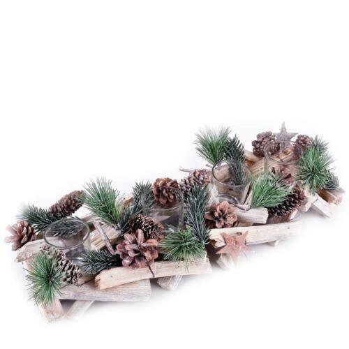 Kerzen Gesteck Weihnachten getöpfert Keramik Adventskranz