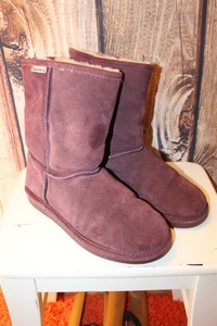 burgundy bearpaw boots