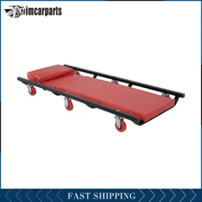 250LBS Red Rolling Garage/Shop Creeper 40" Padded Mechanic Cart Headable New