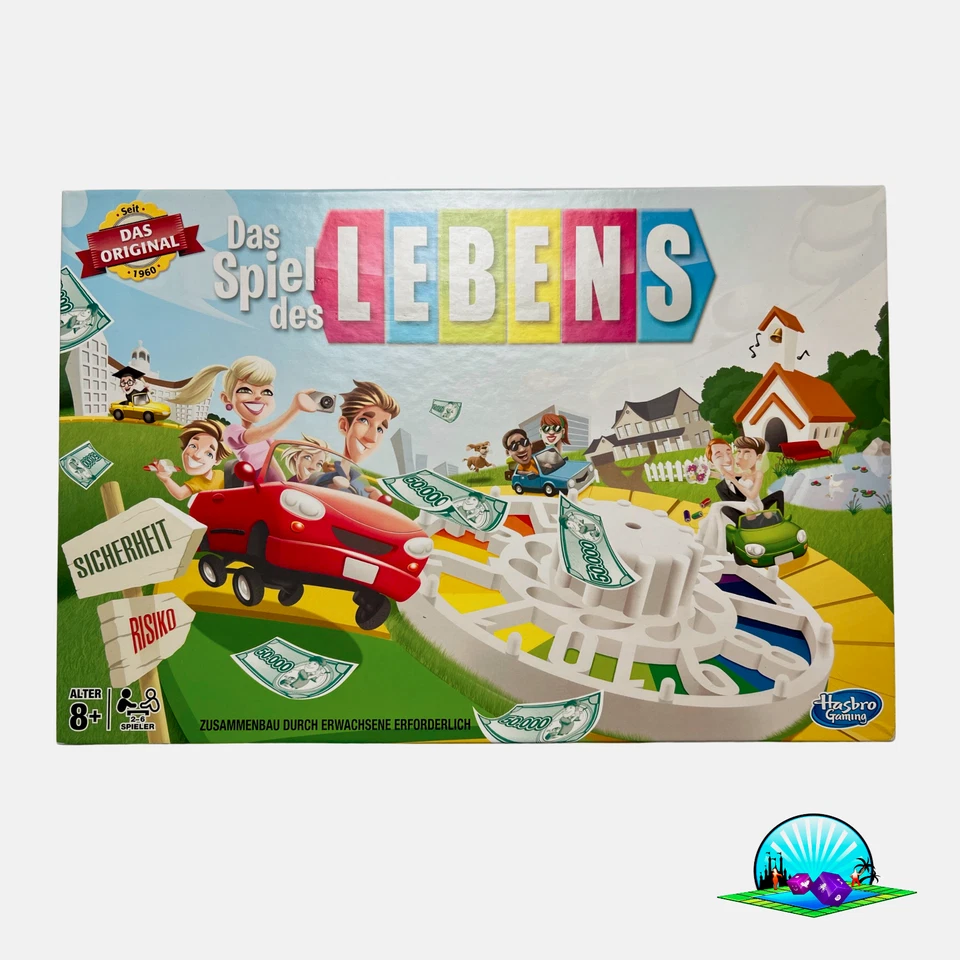 Spiel des Lebens original Brettspiel Hasbro 2015 Familienspiel Vollständig