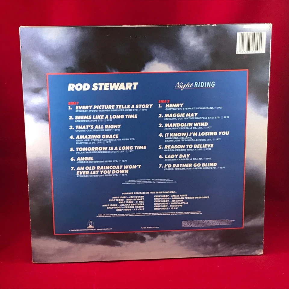 ROD STEWART Night Riding 1988  UK Vinyl LP Maggie May record Reason To Believe - Image 2 of 4