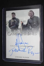 Nikolaj Coster-Waldau Jerome Flynn Dual Autograph Game of Thrones Valyrian Steel