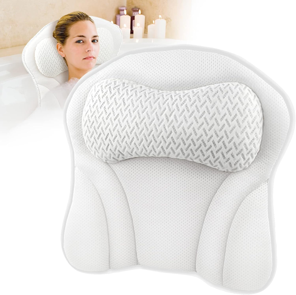 Bath Pillow for Tub Comfort Bathtub Pillow, Ergonomic Bath Pillows for