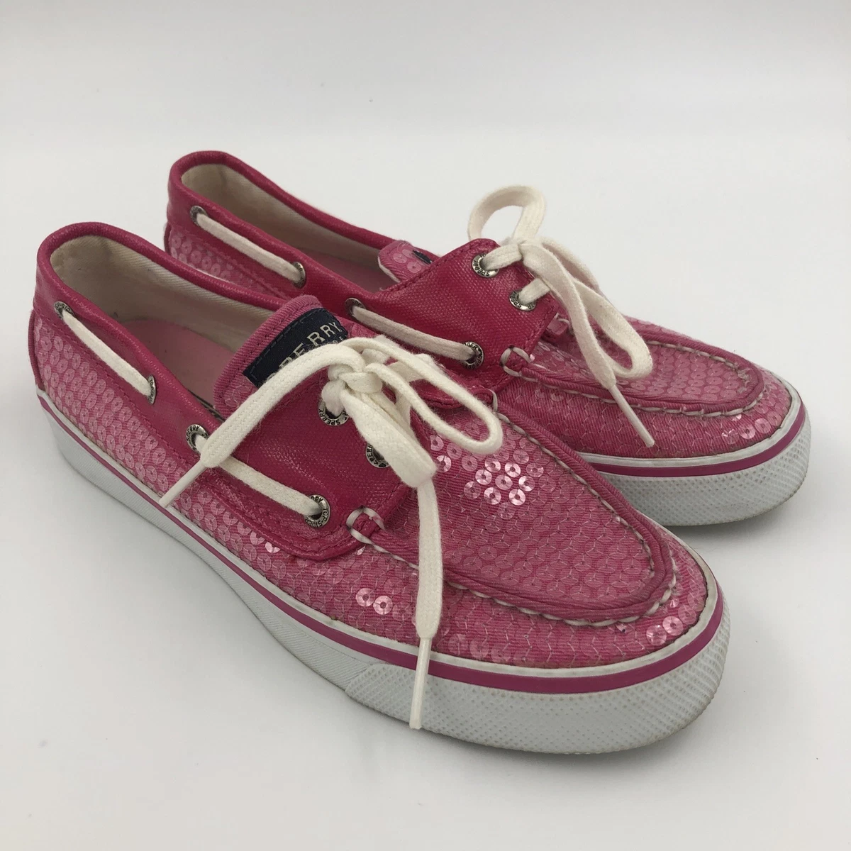 Pink hotsell sequin sperrys